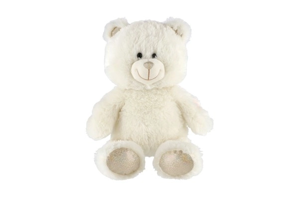 Dromer witte pluchen beer 40 cm met verlichting en geluid