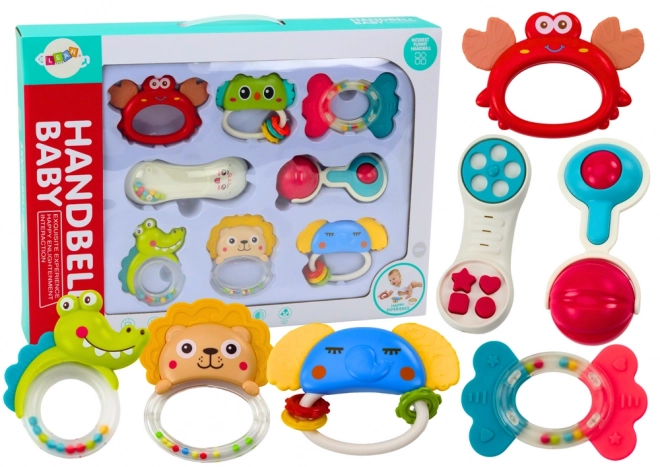 Set van 8 dierenrammelaars