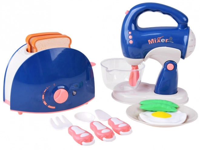 Küchenset für Kinder mit Mixer und Toaster
