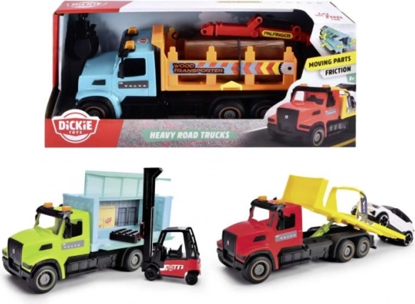 camion urbain lourd VOLVO 22 cm – assortiment de 3 modèles