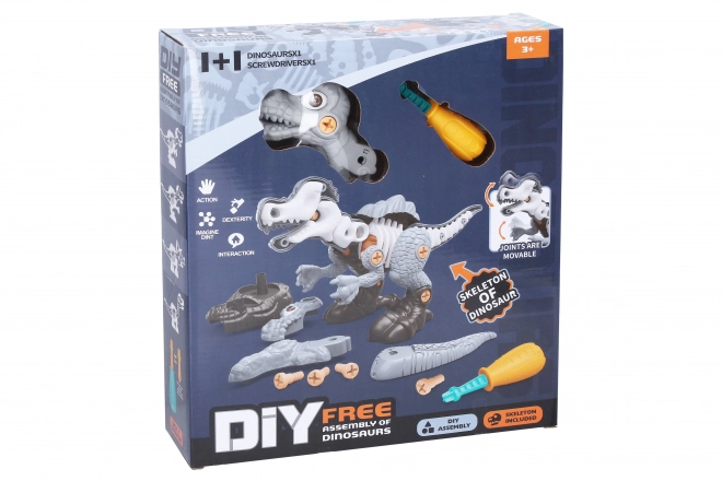 Dinosaurus met schroefskelet
