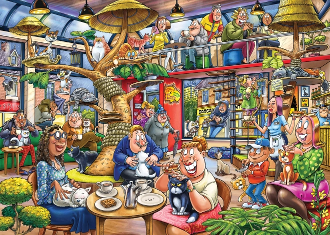 Jumbo Puzzle Wasgij Mystery: Cat Madness 1000 pieces