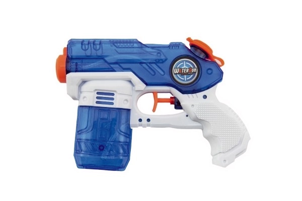 Pistolet à eau en plastique 19 cm avec possibilité de 3 couleurs