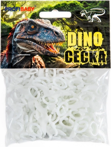 glow-in-the-dark C-links dino – retro set of 150 pcs