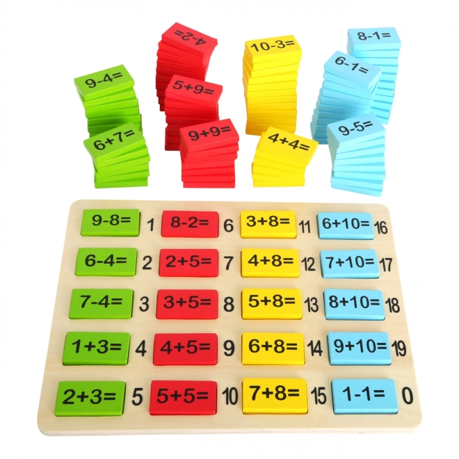 Kleine Voet Houten Kleurrijke Rekentafel Sommen