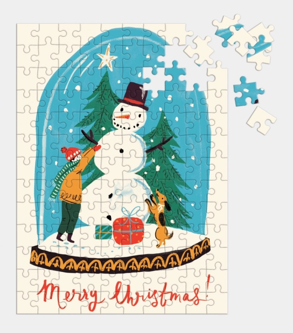 Winterpuzzle Schneeflocke GALISON 130 Teile