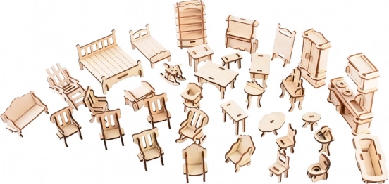 Houten 3D-puzzel meubilair