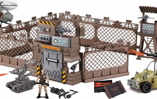 Fortification militaire avec hélicoptère à effets 177 cm