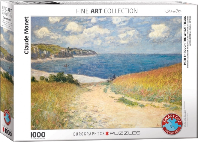 Puzzel route door graanvelden 1000 stukjes