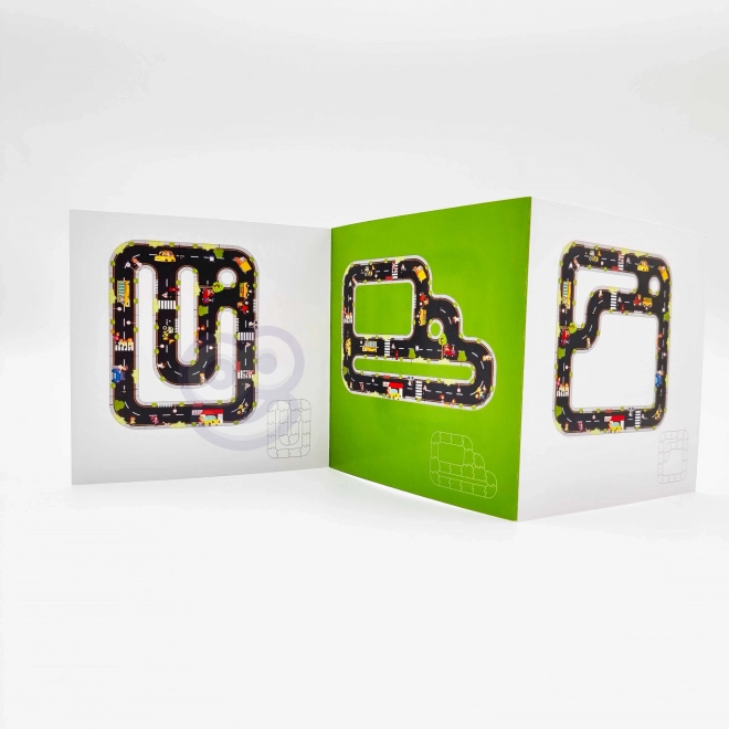 Woopie Green puzzle urbain pour enfants - Circuit automobile