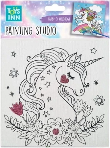 Creatieve schilderset Canvas Klein vogeltje TOYSINN 15 × 15 cm