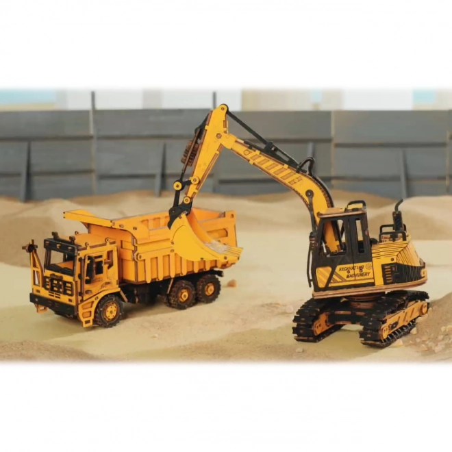 RoboTime houten 3D-puzzel - Vrachtwagen