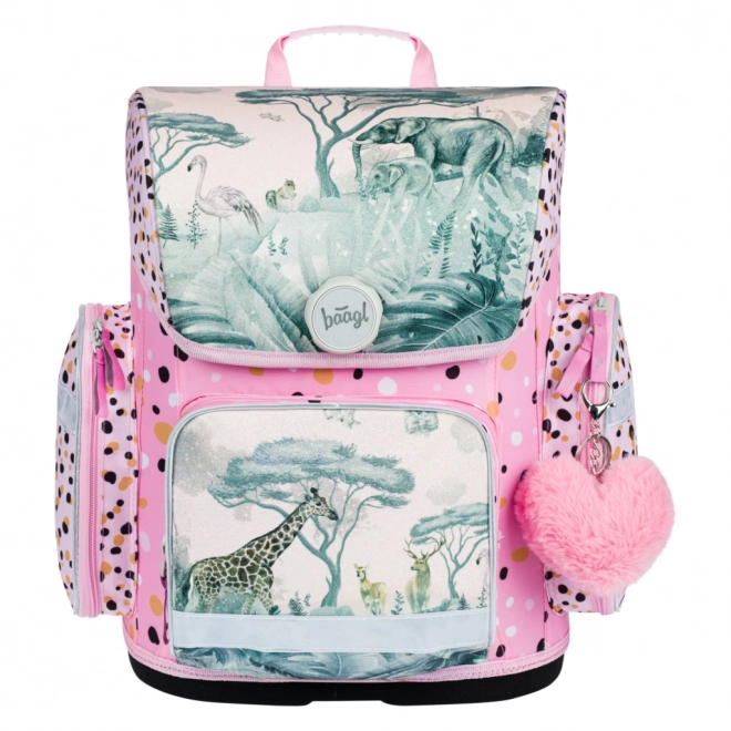 BAAGL SET 3 Ergo Safari: boekentas, etui, zak