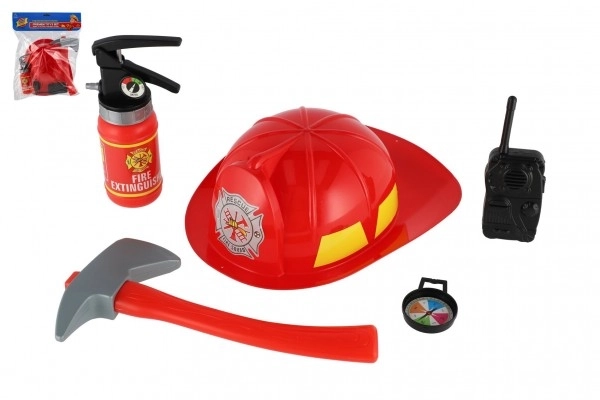 Feuerwehrspielset für Kinder mit Helm und Zubehör