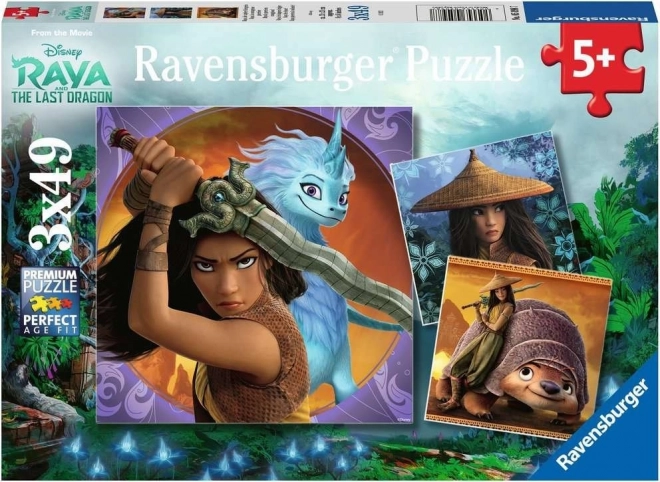 Puzzle RAVENSBURGER Raya and the Last Dragon 3×49 pieces