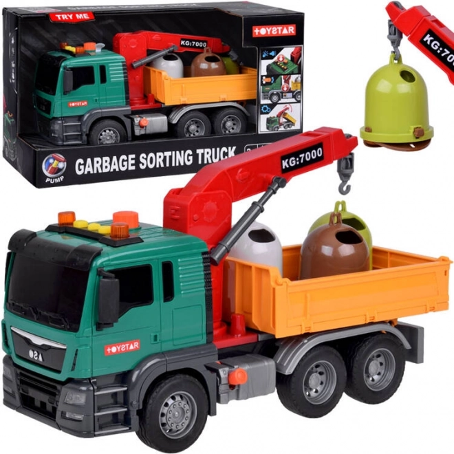 Bildungsspielzeug Müllabfuhr mit Containern Toytar