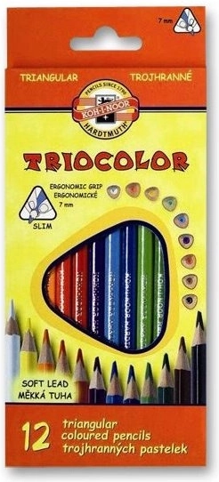 Crayons de couleur triangulaires TRIOCOLOR 18 pcs