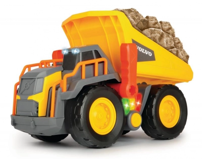 Volvo toy dump truck with lights and sounds