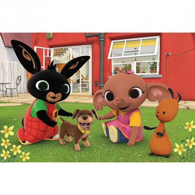 Puzzle 60 pièces XXL Super Shape amusement avec le chien, BING