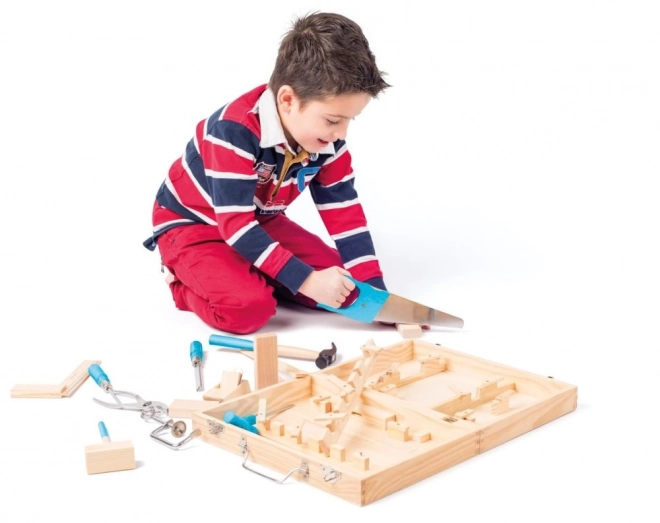 Kleine doe-het-zelf koffer met gereedschap