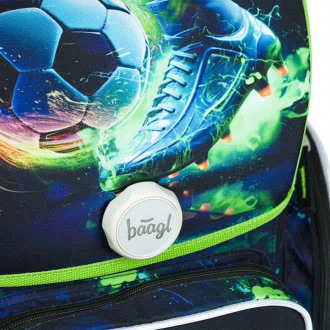 BAAGL 3 SET Ergo Voetbalspeler: schooltas, etui, zak