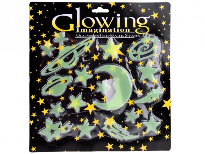 Autocollants fluorescents lumineux étoiles