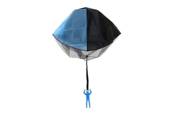 Parachutist figuur met vliegende parachute