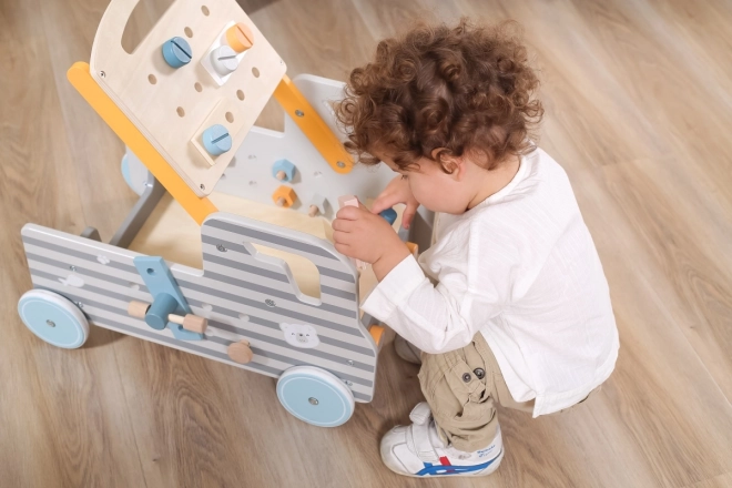 Houten mobiele werkbank