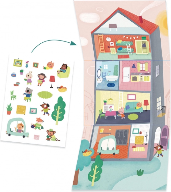 DJECO Kreativ-Set Haus voller Tiere