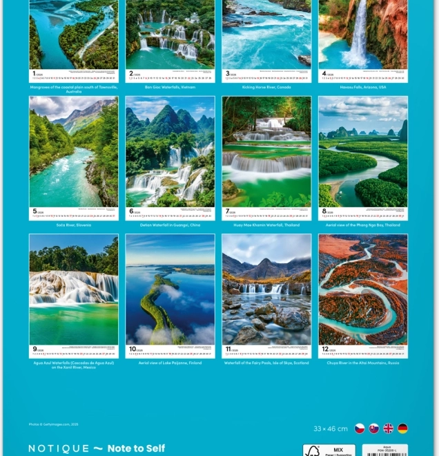 Wandkalender Water 2026