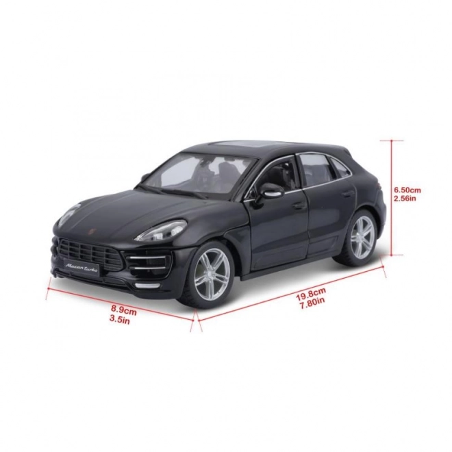 Bburago 1:24 Porsche Macan zwart 18-21077
