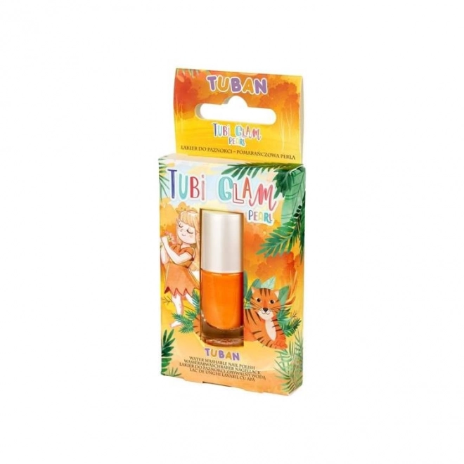 Lak Tubi Glam - parelmoer oranje