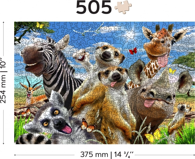Wooden City Holzpuzzle Willkommen in Afrika 505 Teile