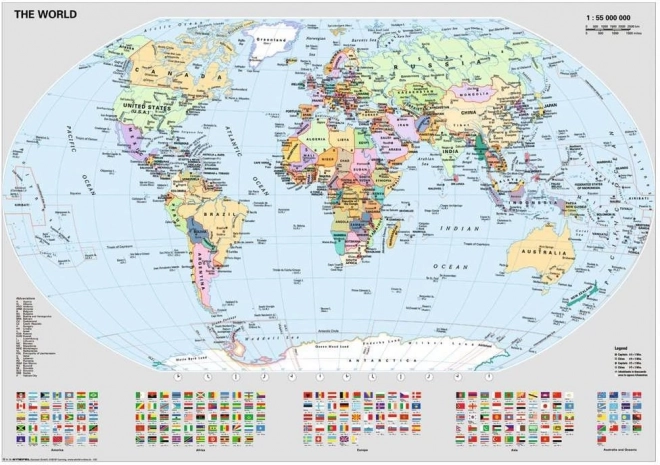 Politische Weltkarte Ravensburger Puzzle 1000 Teile