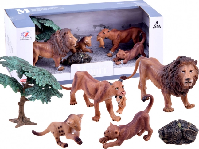 Set de figurines safari – famille de tigres – Lions