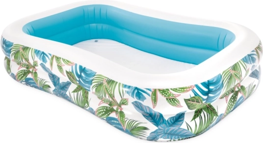Opblaasbaar zwembad Tropical met tropisch patroon