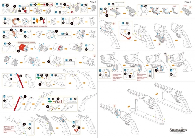 METAL EARTH 3D puzzel Wild West: Revolver