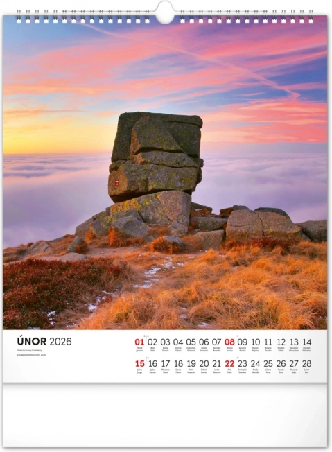 Wall Calendar Krkonoše 2026