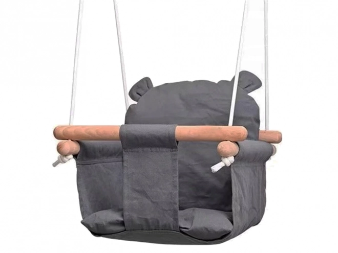 Wooden Baby Swing with Bucket Seat
