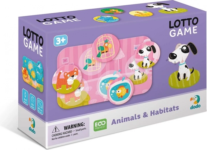 Kinderspiel Lotto – Tiere und ihre Behausungen