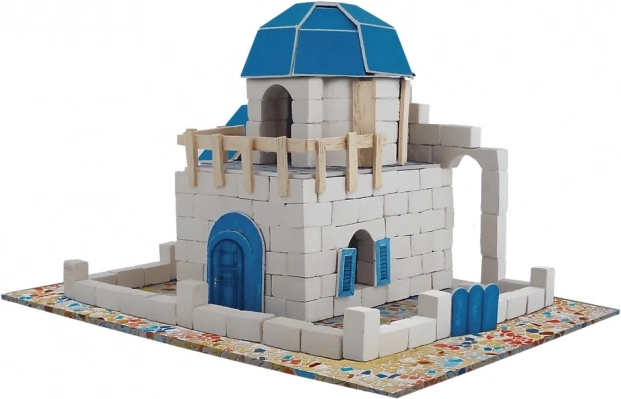 Authentic Santorini architecture from real bricks
