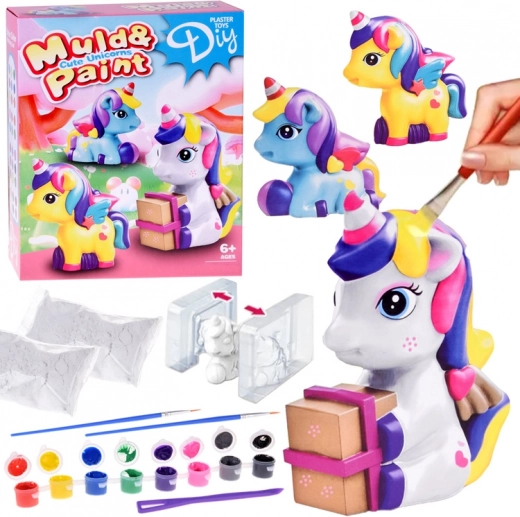 Creatieve doe-het-zelf set – gipsen eenhoorns gieten en schilderen