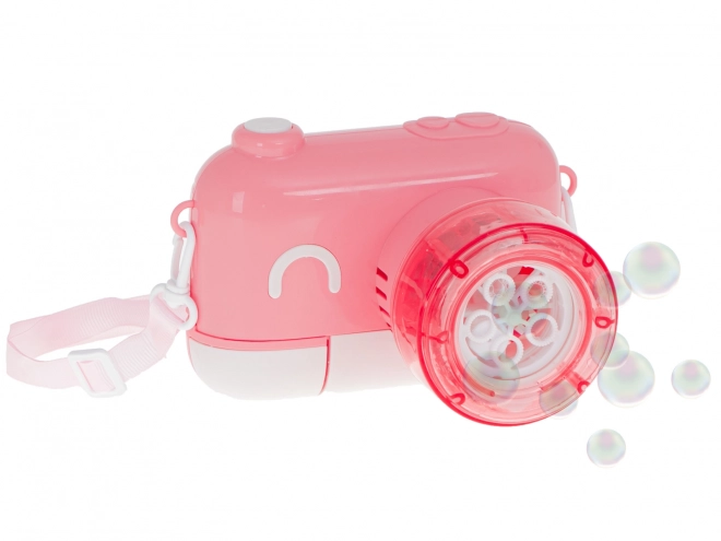 Bubbelmaker met vloeistof - Roze camera