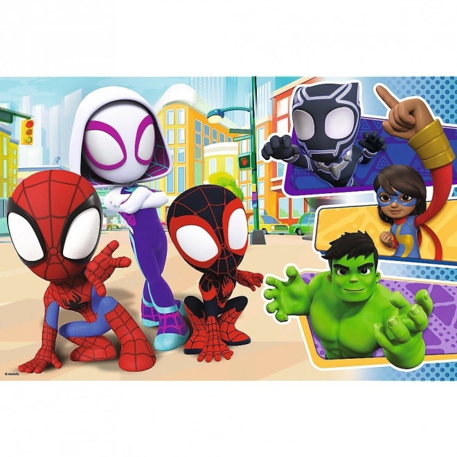 Puzzle 24 maxi Spiday et amis Spiderman