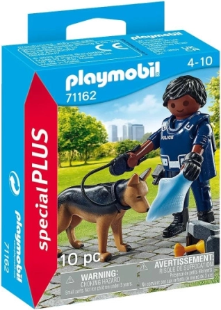 Playmobil Special Plus Figure: Police Officer with Service Dog