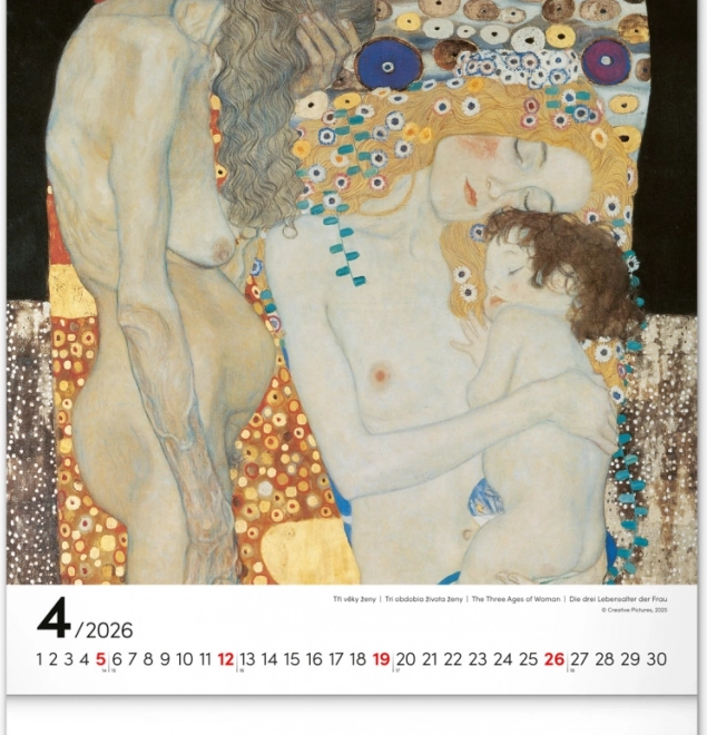 Calendrier mural Gustav Klimt 2026
