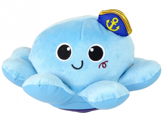Aanraakbare speelgoed blauwe octopus