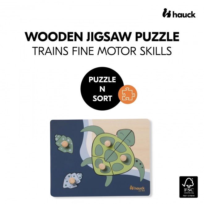 Holzpuzzle Schildkröte