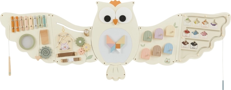 Planche d’activités murale en bois chouette 2Kids Toys – grande busy board