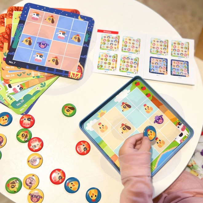 Tooky Toy Sudoku Spiel für Kinder - Bauernhof Edition
